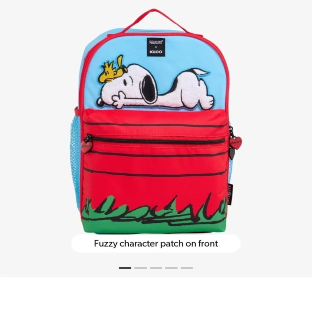 Igloo Snoopy Kids Backpack - Red and Light Blue